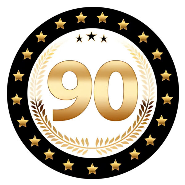 Bierviltjes 90 - 100x stuks - zwart/goud - luxe - verjaardag/jubilea