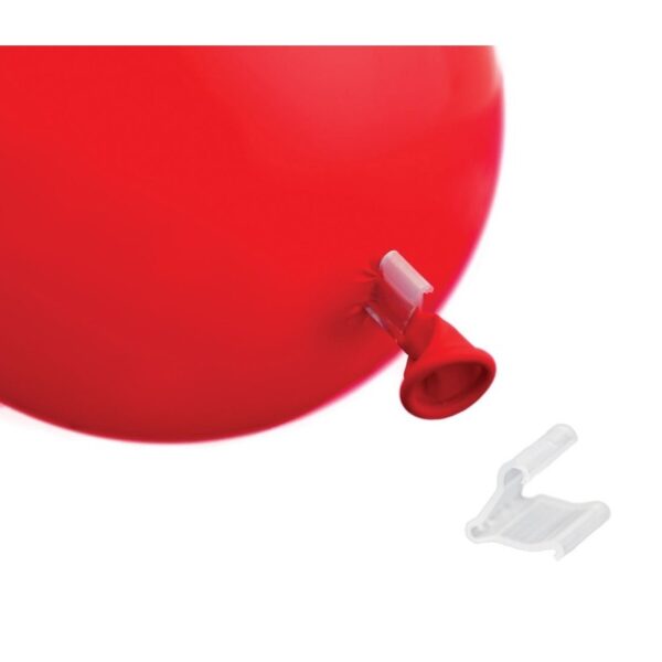 250x stuks ballonnen sluitingen clipjes/klemmetjes - Feestversieringen accessoires