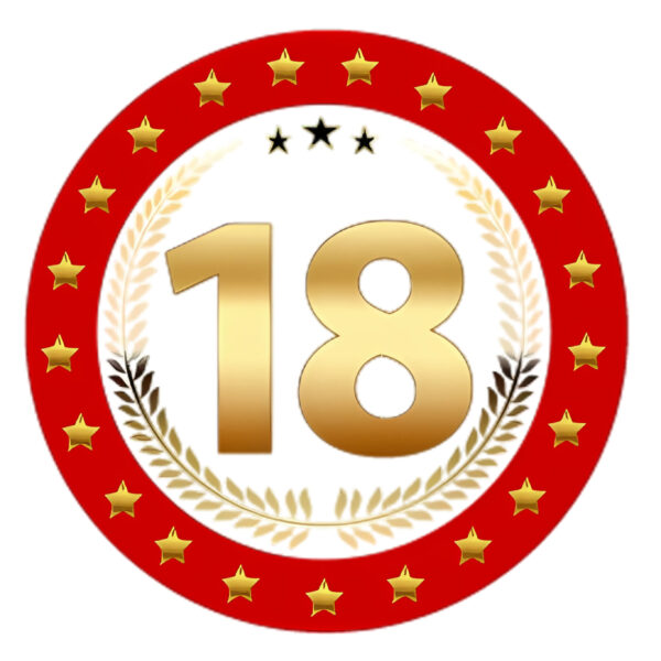 Bierviltjes 18 - 50x stuks - rood/goud - luxe - verjaardag/jubilea