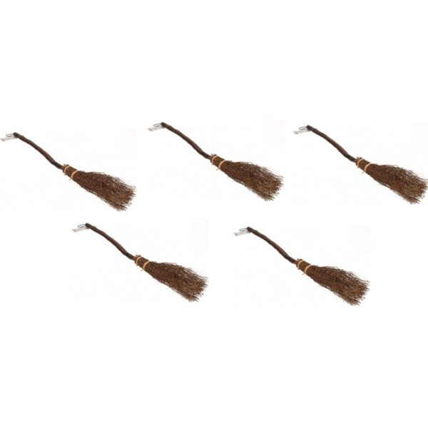 5x Heksen bezem 89 cm