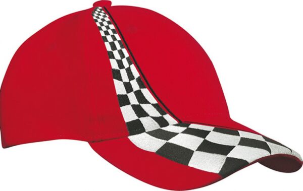 Baseballcap pet in race coureur thema print - 2x - rood - volwassenen - Formule 1