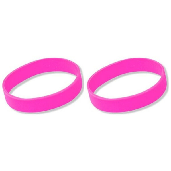 Siliconen armbandjes - 10x - stretch - roze - polsbandjes