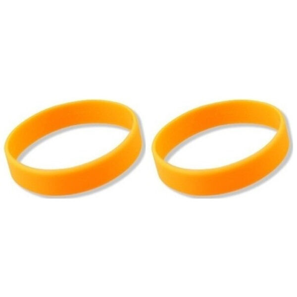 Siliconen armbandjes - 10x - stretch - oranje - polsbandjes