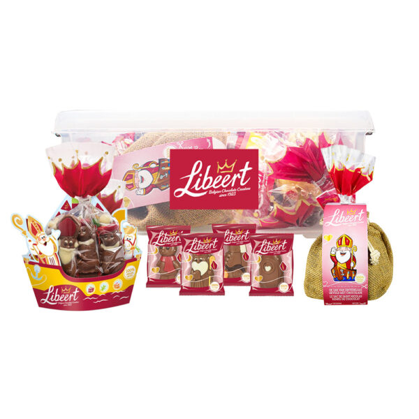 Libeert chocolade sintfiguren mix - boot van de Sint en zak van de Sin