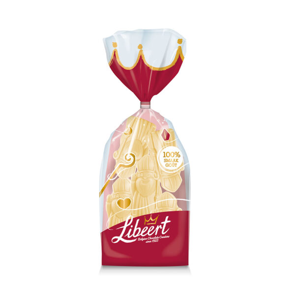 Libeert sintfiguren in zakje - witte chocolade - 175g