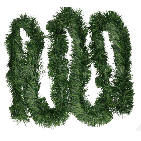 Kerstslinger - 4x - groen - guirlande - 270 cm - Kerstversiering / dennenslinger
