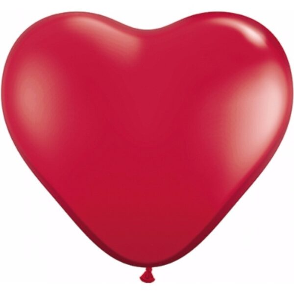 Shoppartners HSP Hartjes ballonnen - rood - 50x - ballon - 25 cm -