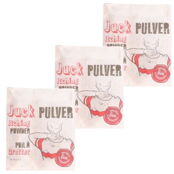 Zakje met jeukpoeder - 3x - Fopartikelen - prank - jeukende poeder