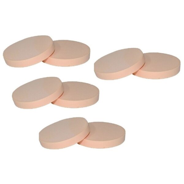Schmink / make up sponsjes - 8x - rond - 5 cm - grimeersponsjes