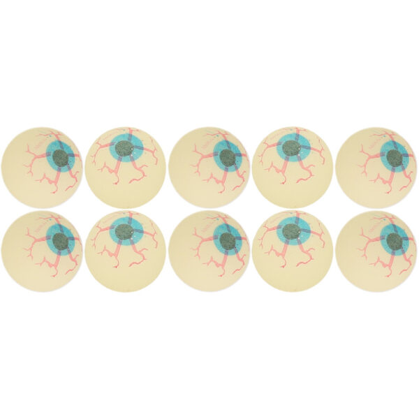10x Horror decoratie oogballen glow in the dark 4 cm