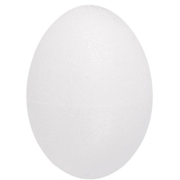 Piepschuim grote paasei hobby vorm - 2x stuks - tweedelig - H20 cm - Knutselen artikelen - Pasen
