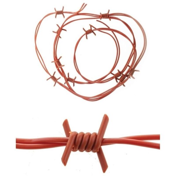 Nep decoratie prikkeldraad - 3x - 2,5 meter - Carnaval/Halloween thema