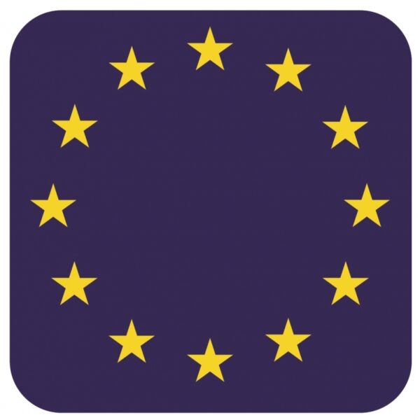 Bierviltjes Europa - 60x stuks - vierkant - landenthema - 9 x 9 cm - onderzetter