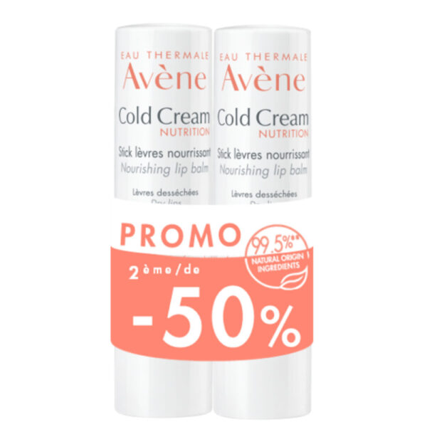 Avène Cold Cream Verzorgende Lipbalsem Promo 2x4g