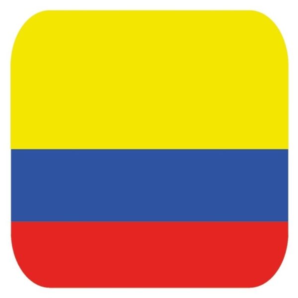 Bierviltjes Colombia - 30x stuks - landen thema - karton - 9 x 9 cm