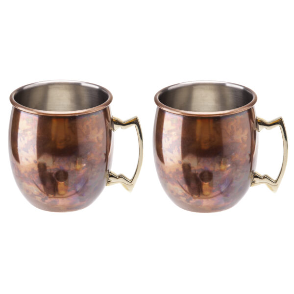 Cosy & Trendy Cocktailglas - 2x - Moskow Mule - antiek look koper - 450 ml