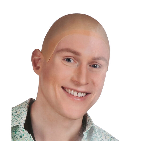 Kale kop pruik - 3x - latex - volwassenen - verkleed accessoire -