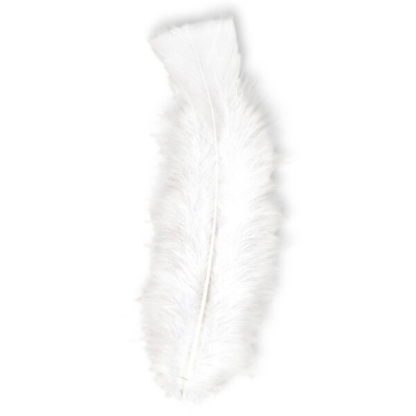 Widmann Sierveren - 100x - wit - 17 cm - knutselveertjes - DIY/decoratie/hobbymateriaal