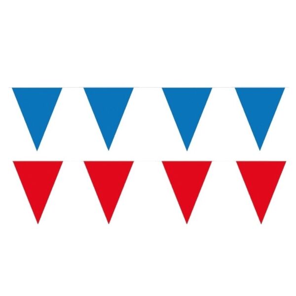 Red and Blue thema party vlaggetjes