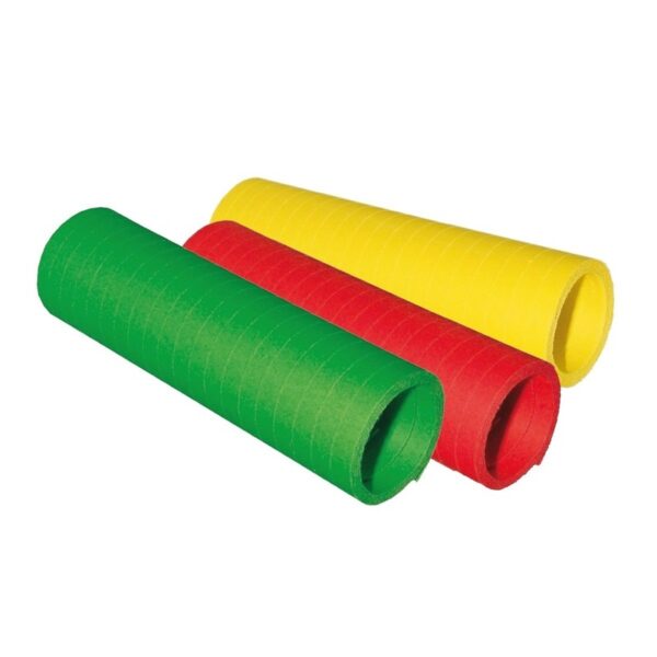 Serpentine rolletjes groen/geel/rood x 4 meter