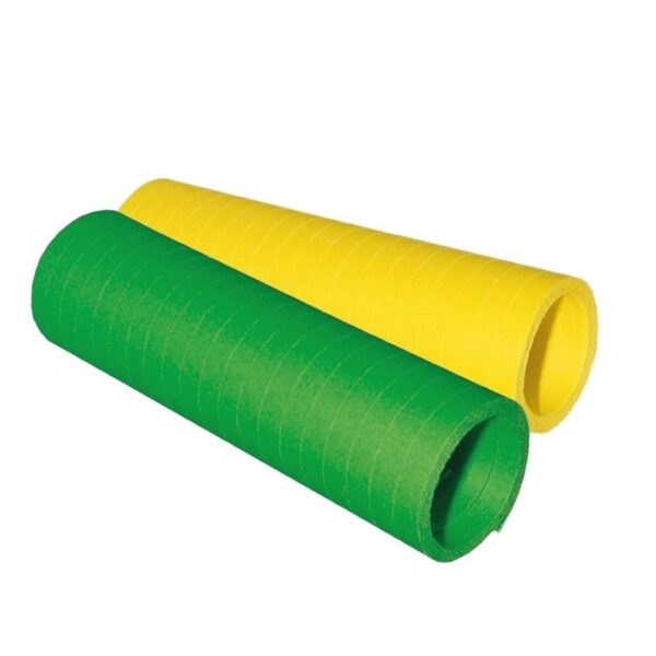 Serpentine rolletjes groen en geel x 4 meter