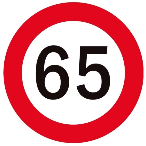 65 jaar onderzetters/bierviltjes - 50x stuks - Sweet 65 - verjaardag - feestartikelen