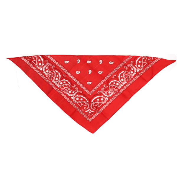 Carnaval verkleed boeren zakdoek - 5x - rood - 55 x 55 cm - themafeest - boerenlente feest