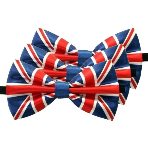 Verkleed vlinderstrikje - 3x - landen thema - Engeland - Union Jack