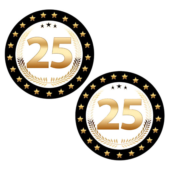 Bierviltjes 25 - 50x stuks - zwart/goud - luxe - verjaardag/jubilea - feestartikelen