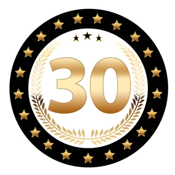 Bierviltjes 30 - 75x stuks - zwart/goud - luxe - verjaardag/jubilea - feestartikelen