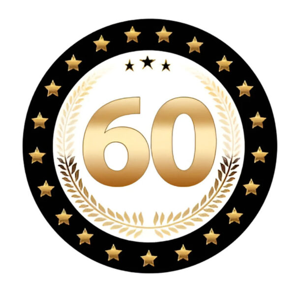 Bierviltjes 60 - 50x stuks - zwart/goud - luxe - verjaardag/jubilea - feestartikelen