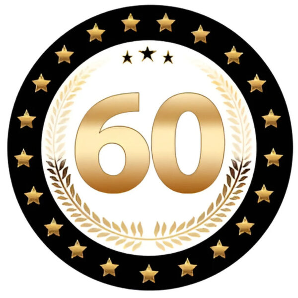 Bierviltjes 60 - 75x stuks - zwart/goud - luxe - verjaardag/jubilea - feestartikelen