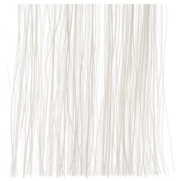 Decoris kerstboom folie slieren - 3x - tinsel - wit - 50 cm