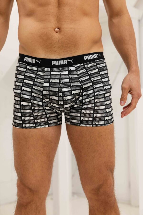 Puma Promo Printed Boxershort Heren 12-Pack Zwart Combi - Maat XL - Kleur: ZwartGrijs | Soccerfanshop